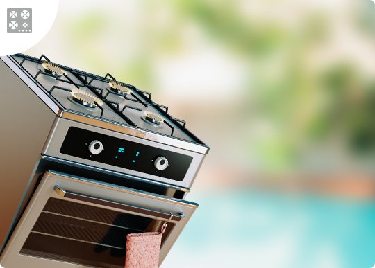 Как нужно регулировать пламя газовой плиты во время приготовления пищи, чтобы плита была эффективна?